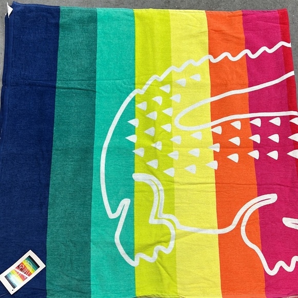 NWT Lacoste Beach Towel Pride - Picture 2 of 5
